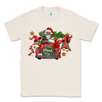 Natural merry christmas truck gnomies Classic Tee - FaDigitalArtStudio