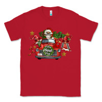 Red merry christmas truck gnomies Classic Tee - FaDigitalArtStudio