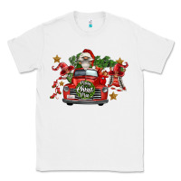 White merry christmas truck gnomies Classic Tee - FaDigitalArtStudio