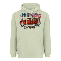 Matcha home of the brave Heavyweight Hoodie - CowhideDigitalArt