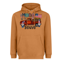 Meerkat home of the brave Heavyweight Hoodie - CowhideDigitalArt