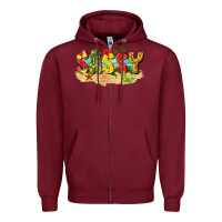 Burgundy sassy beach Zipper Hoodie - texasbilliewilder