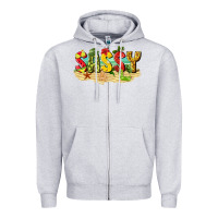 Heather Grey sassy beach Zipper Hoodie - texasbilliewilder