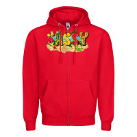 Red sassy beach Zipper Hoodie - texasbilliewilder