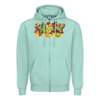 Seafoam sassy beach Zipper Hoodie - texasbilliewilder