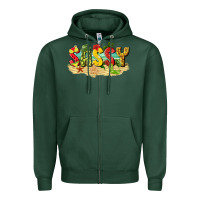 Sports Green sassy beach Zipper Hoodie - texasbilliewilder