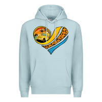 Blue Mist school bus heart Premium Hoodie - Jasminsmagicworld