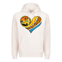 Pale Pink school bus heart Premium Hoodie - Jasminsmagicworld