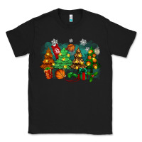 Black christmas trees with basketball Classic Tee - Zillion Design Studio