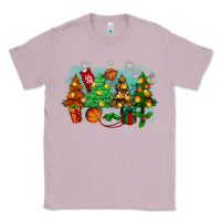 Lilac christmas trees with basketball Classic Tee - Zillion Design Studio