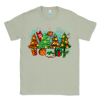 Matcha christmas trees with basketball Classic Tee - Zillion Design Studio