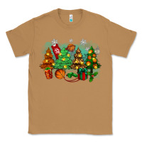 Toasted Coconut christmas trees with basketball Classic Tee - Zillion Design Studio