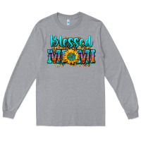 Heather Grey blessed mimi Long Sleeve Tee - Zillion Design Studio