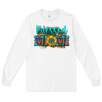White blessed mimi Long Sleeve Tee - Zillion Design Studio