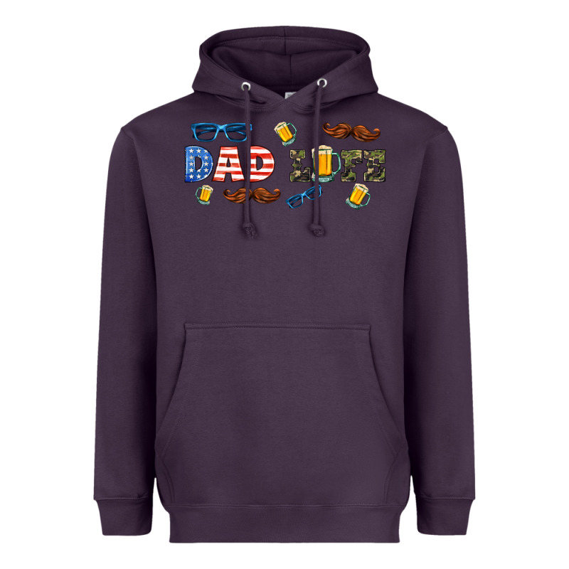 Dad Life  Libbey Glass Heavyweight Hoodie by HRA Design Shop | Teevron