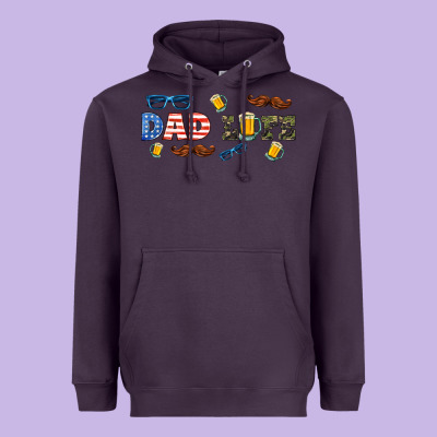 Dad Life  Libbey Glass Heavyweight Hoodie Designed By Hra Design Shop