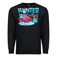 Black winter vibes Premium Sweatshirt - BundleAndBundleShop