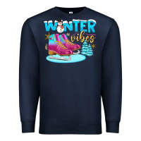 Navy winter vibes Premium Sweatshirt - BundleAndBundleShop