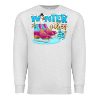 Oatmeal Heather winter vibes Premium Sweatshirt - BundleAndBundleShop