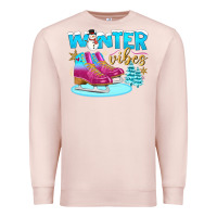 Pale Pink winter vibes Premium Sweatshirt - BundleAndBundleShop