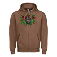 Chestnut Christmas highland calf Zipper Hoodie - RanaPortraitStore