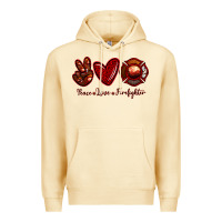 Pina Colada Peace Love Firefighter Premium Hoodie - RanaPortraitStore