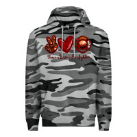 Slate Camo Peace Love Firefighter Premium Hoodie - RanaPortraitStore