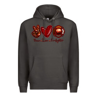 Smoke Peace Love Firefighter Premium Hoodie - RanaPortraitStore