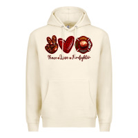 Tofu Peace Love Firefighter Premium Hoodie - RanaPortraitStore