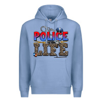 Colony Blue police life Premium Hoodie - AdoDesignShop