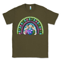 Army Green easter rainbow Classic Tee - RanaPortraitStore