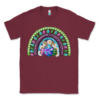 Burgundy easter rainbow Classic Tee - RanaPortraitStore