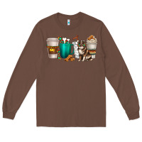 Chestnut australian shepherd dog coffee cups Long Sleeve Tee - texasbilliewilder