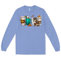 Colony Blue australian shepherd dog coffee cups Long Sleeve Tee - texasbilliewilder