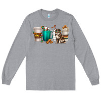 Heather Grey australian shepherd dog coffee cups Long Sleeve Tee - texasbilliewilder
