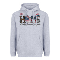 Home Of The Free Beacuse Of The Brave Heavyweight Hoodie | Teevron