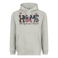 Moon Dust home of the free beacuse of the brave Heavyweight Hoodie - CowhideDigitalArt