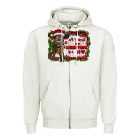 Oatmeal Heather all i want for christmas is a cow highland calf Zipper Hoodie - RanaPortraitStore