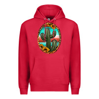 Cardinal serape and sunflower cactus Premium Hoodie - Jasminsmagicworld
