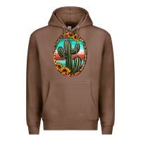 Chestnut serape and sunflower cactus Premium Hoodie - Jasminsmagicworld