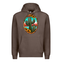 Coffee serape and sunflower cactus Premium Hoodie - Jasminsmagicworld