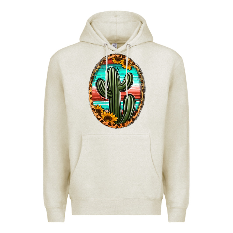 Serape And Sunflower Cactus Premium Hoodie by Jasminsmagicworld | Teevron
