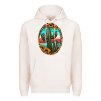 Pale Pink serape and sunflower cactus Premium Hoodie - Jasminsmagicworld