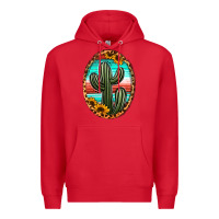 Red serape and sunflower cactus Premium Hoodie - Jasminsmagicworld