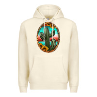Sandshell serape and sunflower cactus Premium Hoodie - Jasminsmagicworld