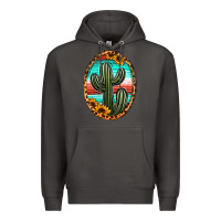 Smoke serape and sunflower cactus Premium Hoodie - Jasminsmagicworld