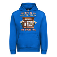 Cobalt the way to my heart is through the bookstore Urban Hoodie - MaliasSmallBusiness