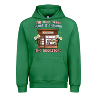 Emerald the way to my heart is through the bookstore Urban Hoodie - MaliasSmallBusiness