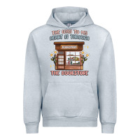 Heather Grey the way to my heart is through the bookstore Urban Hoodie - MaliasSmallBusiness