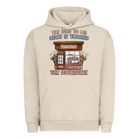 Pigment French Oak the way to my heart is through the bookstore Urban Hoodie - MaliasSmallBusiness